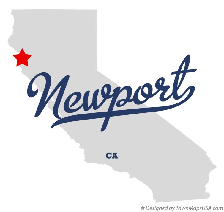 Map of Newport California CA