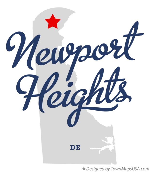 Map of Newport Heights Delaware DE