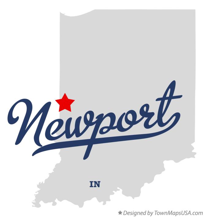 Map of Newport Indiana IN