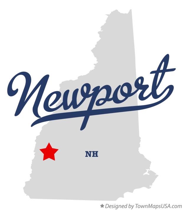 Map of Newport New Hampshire NH