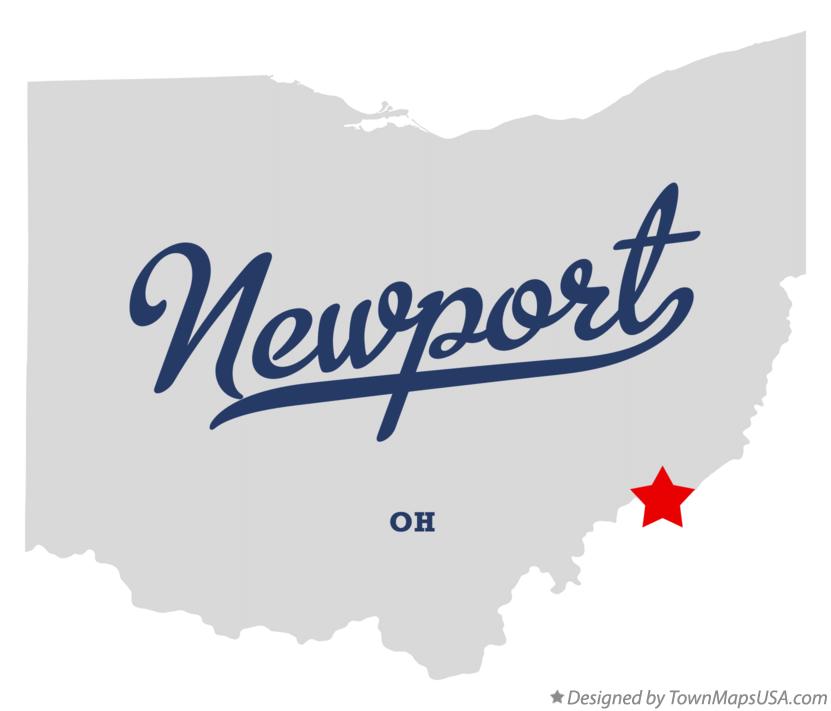 Map of Newport Ohio OH