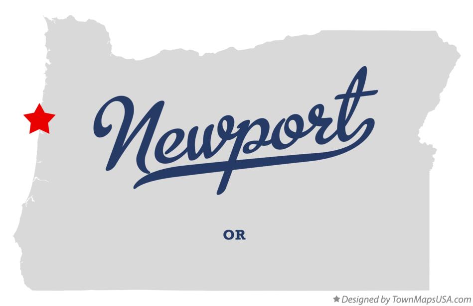 Map of Newport Oregon OR