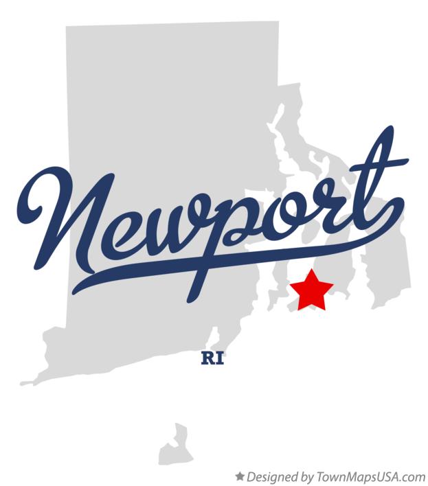 Map of Newport Rhode Island RI