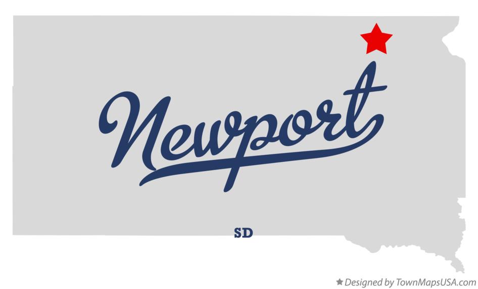 Map of Newport South Dakota SD