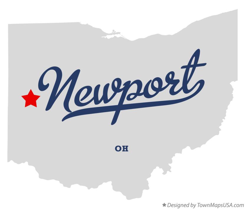 Map of Newport Ohio OH