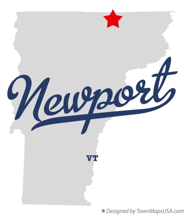 Map of Newport Vermont VT