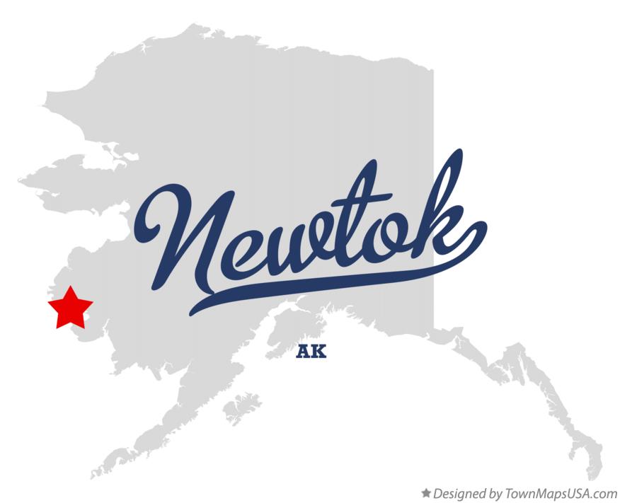 Map of Newtok Alaska AK