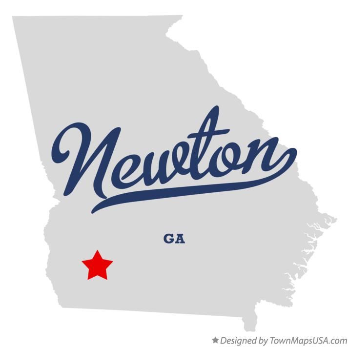 Map of Newton Georgia GA