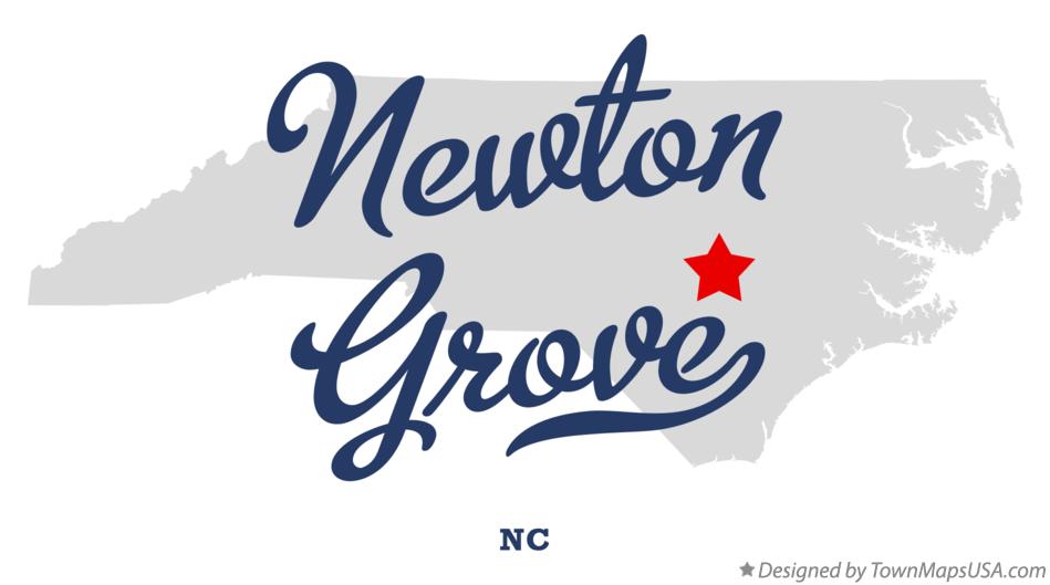 Map of Newton Grove North Carolina NC
