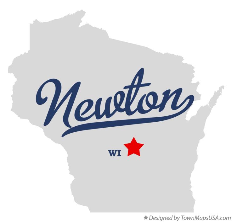 Map of Newton Wisconsin WI