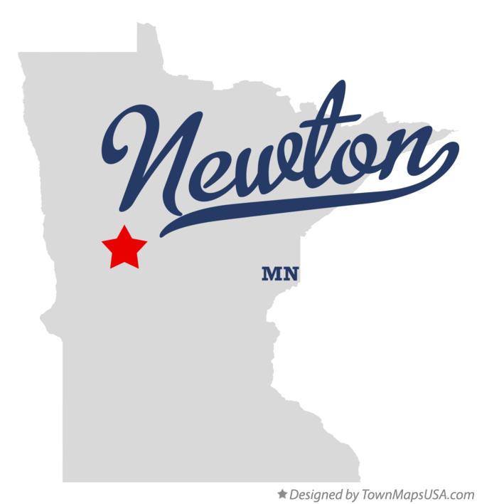 Map of Newton Minnesota MN