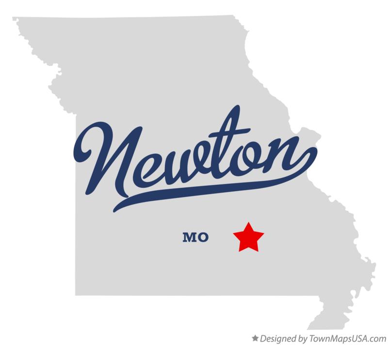 Map of Newton Missouri MO