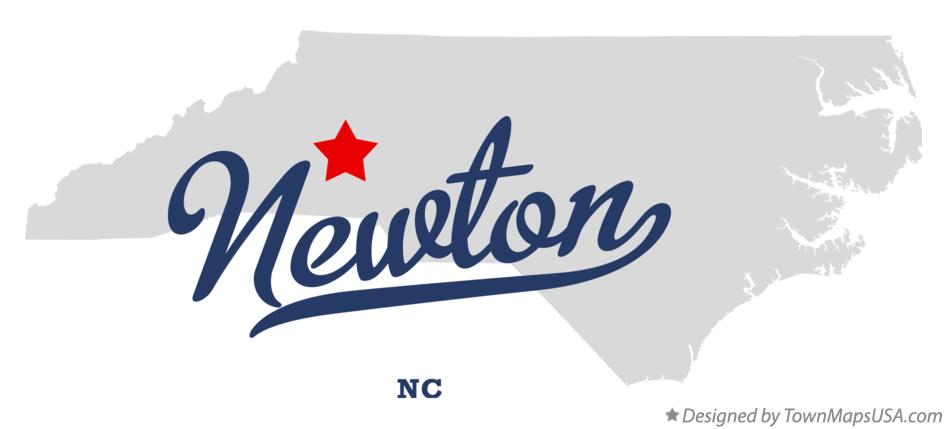 Map of Newton North Carolina NC