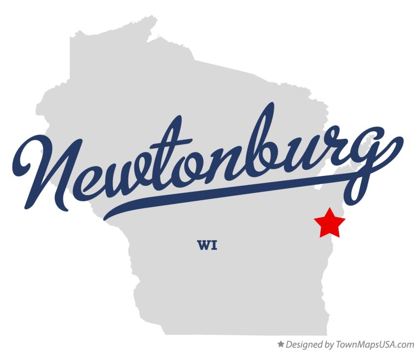 Map of Newtonburg Wisconsin WI