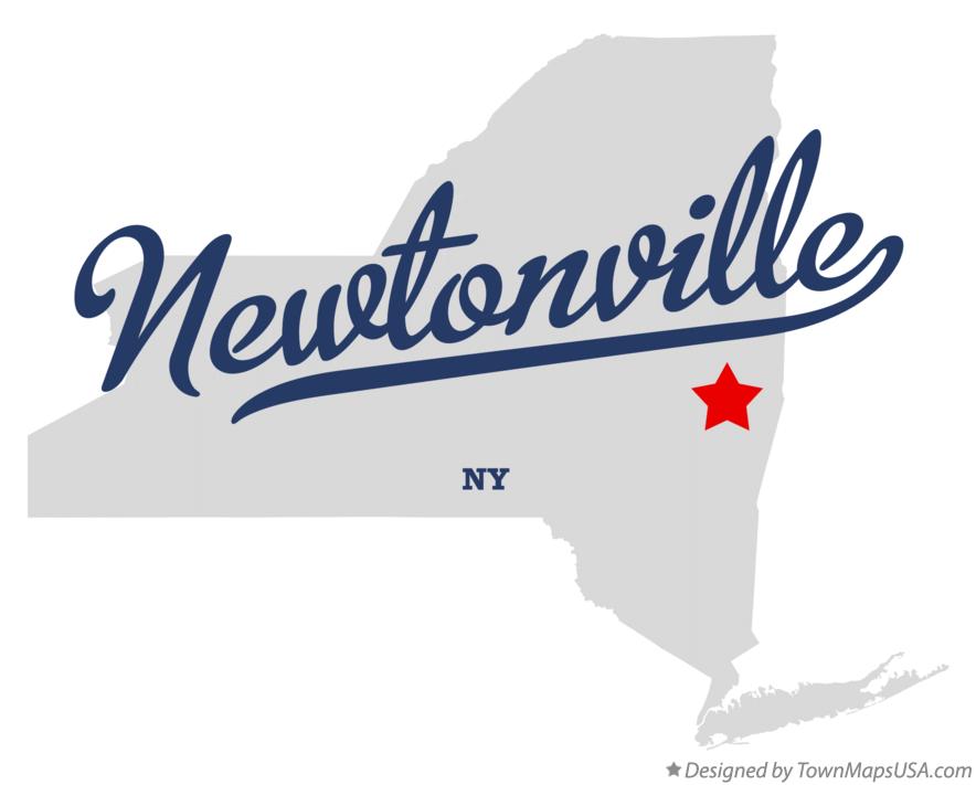 Map of Newtonville New York NY