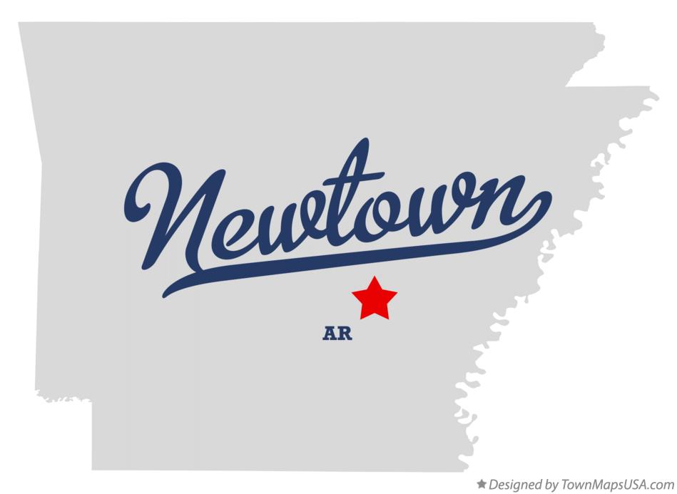 Map of Newtown Arkansas AR