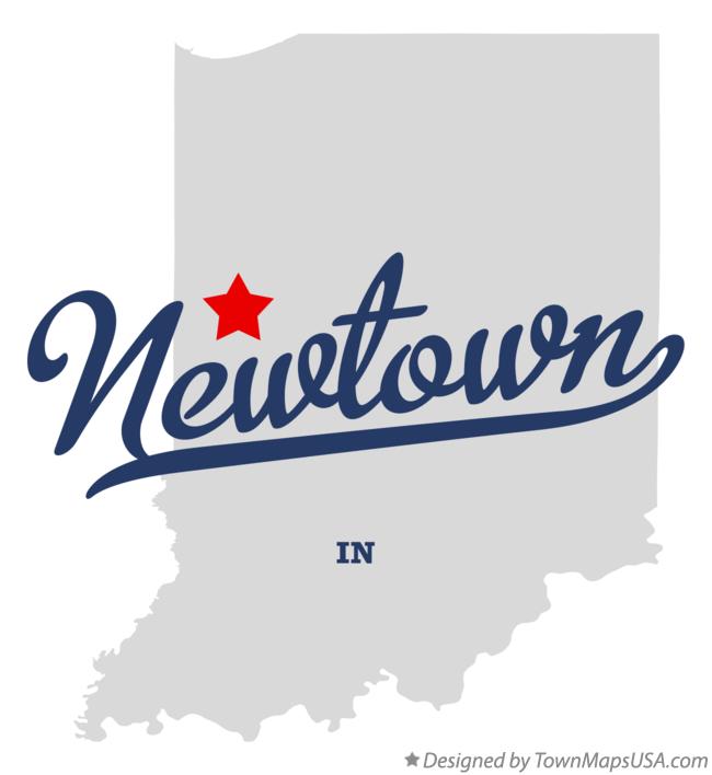 Map of Newtown Indiana IN