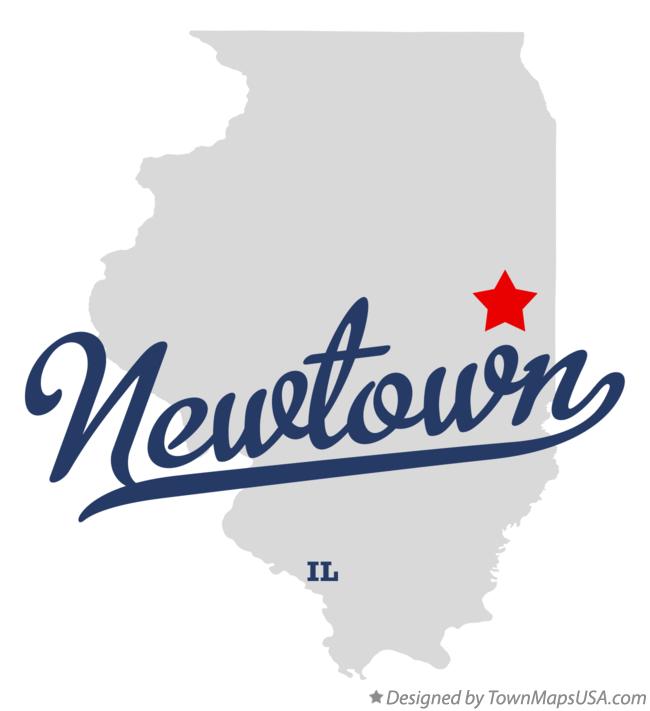 Map of Newtown Illinois IL