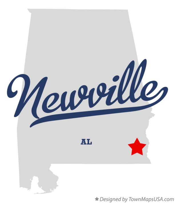 Map of Newville Alabama AL