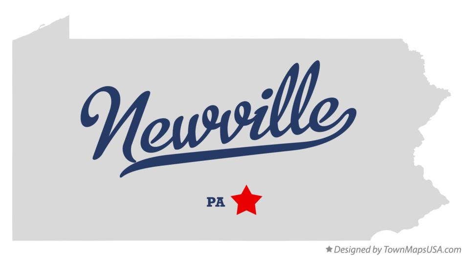 Map of Newville Pennsylvania PA