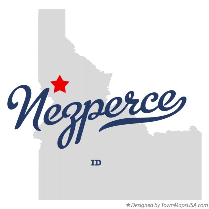 Map of Nezperce Idaho ID