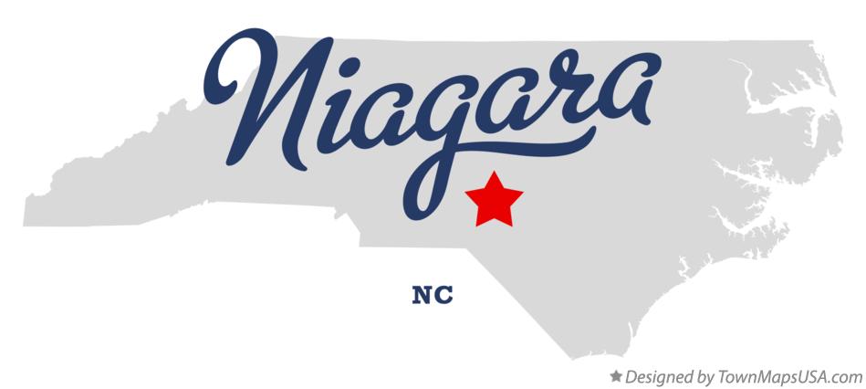 Map of Niagara North Carolina NC