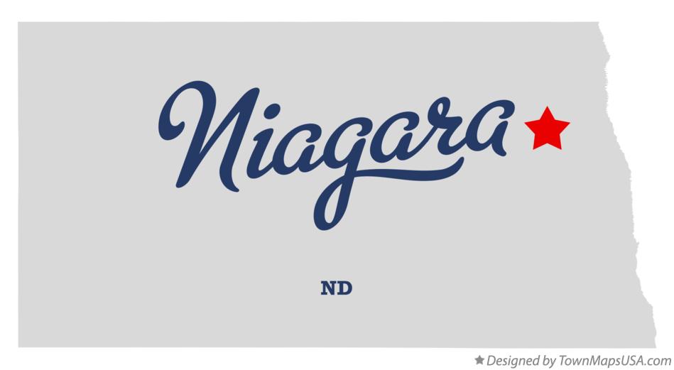 Map of Niagara North Dakota ND