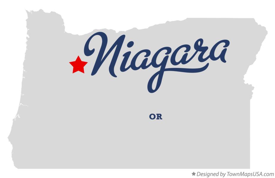 Map of Niagara Oregon OR