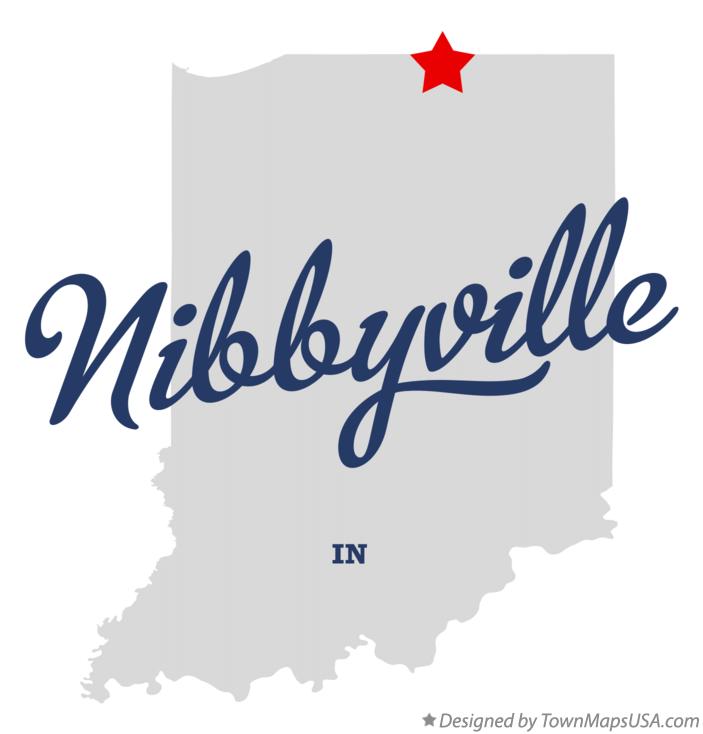 Map of Nibbyville Indiana IN