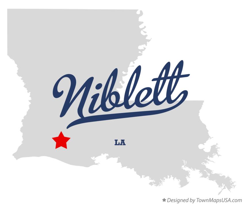 Map of Niblett Louisiana LA