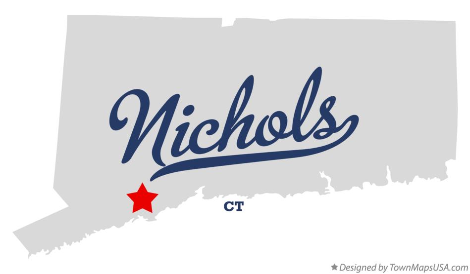 Map of Nichols Connecticut CT