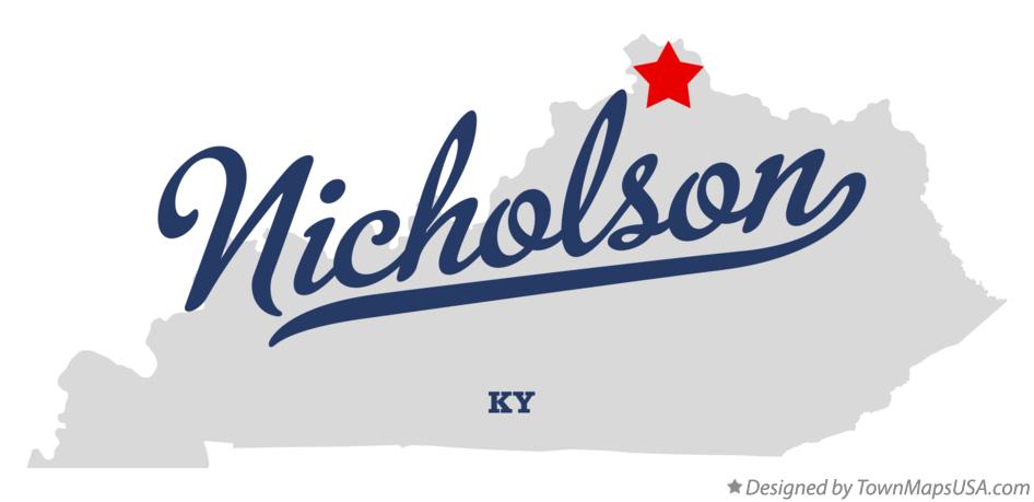 Map of Nicholson Kentucky KY