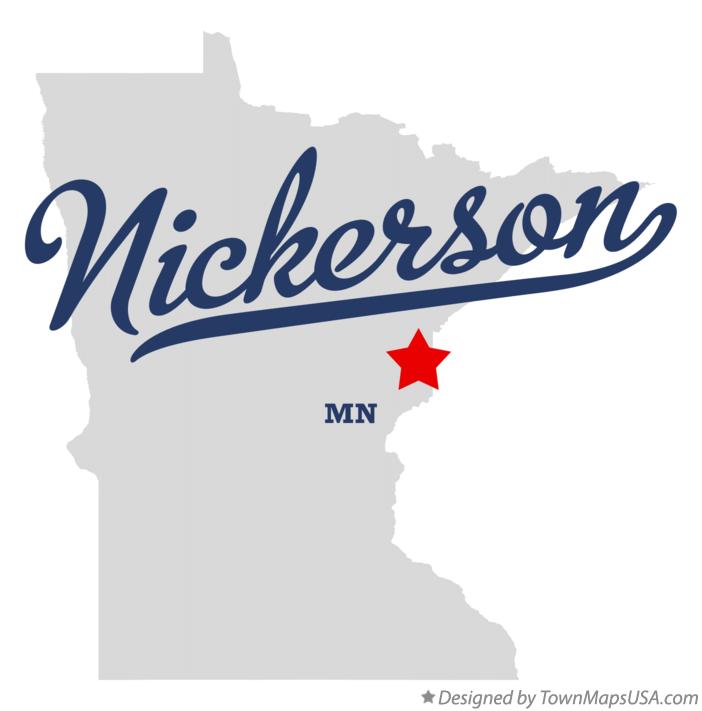 Map of Nickerson Minnesota MN