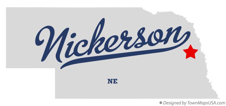 Map of Nickerson Nebraska NE