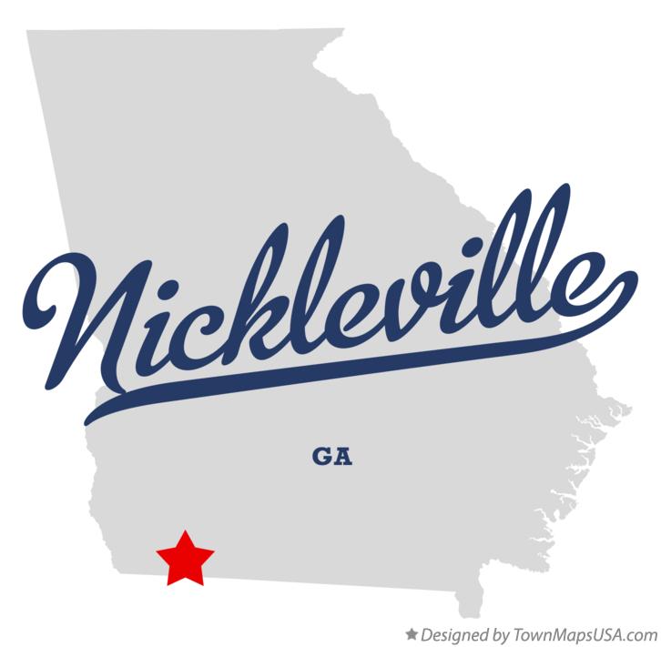 Map of Nickleville Georgia GA