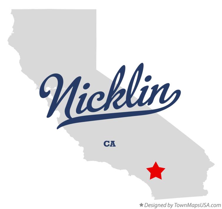 Map of Nicklin California CA
