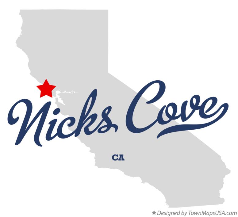 Map of Nicks Cove California CA