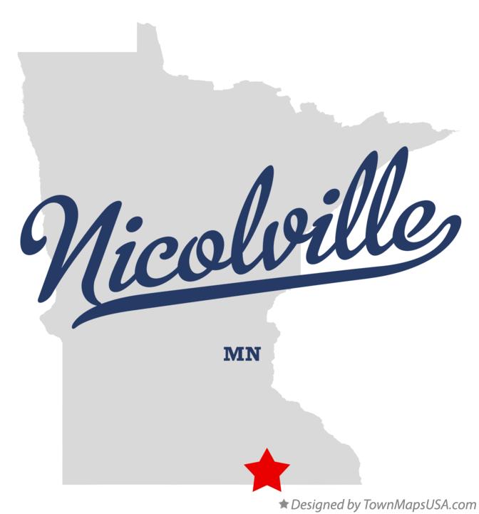 Map of Nicolville Minnesota MN