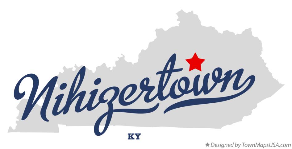 Map of Nihizertown Kentucky KY