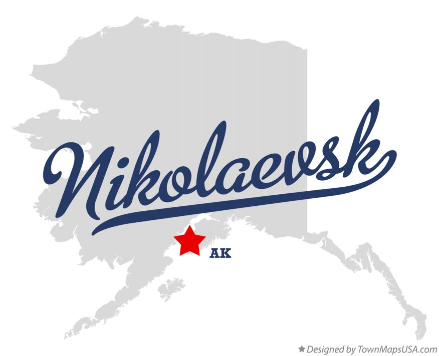 Map of Nikolaevsk Alaska AK