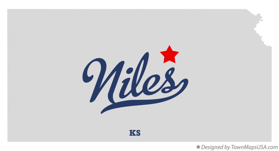 Map of Niles Kansas KS