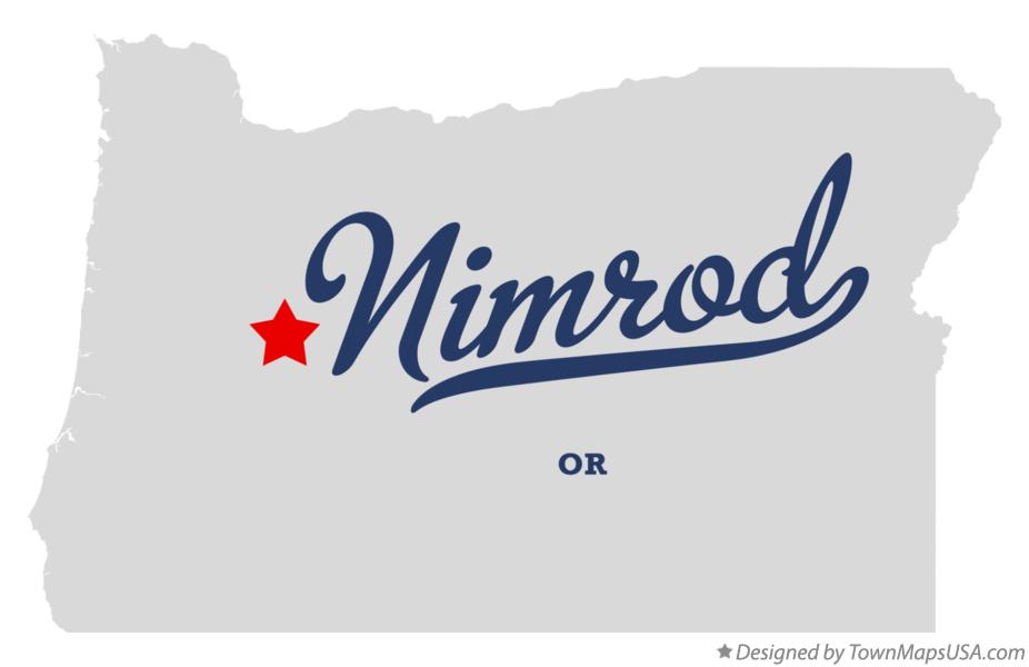 Map of Nimrod Oregon OR