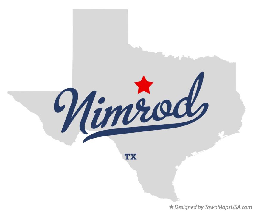 Map of Nimrod Texas TX
