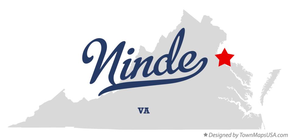 Map of Ninde Virginia VA