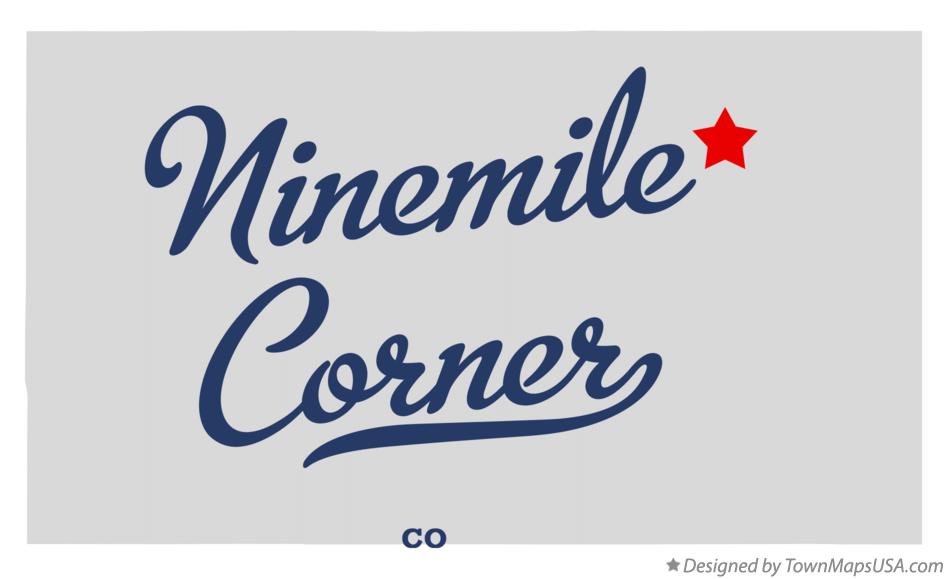 Map of Ninemile Corner Colorado CO