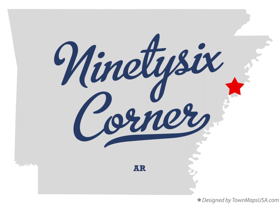 Map of Ninetysix Corner Arkansas AR