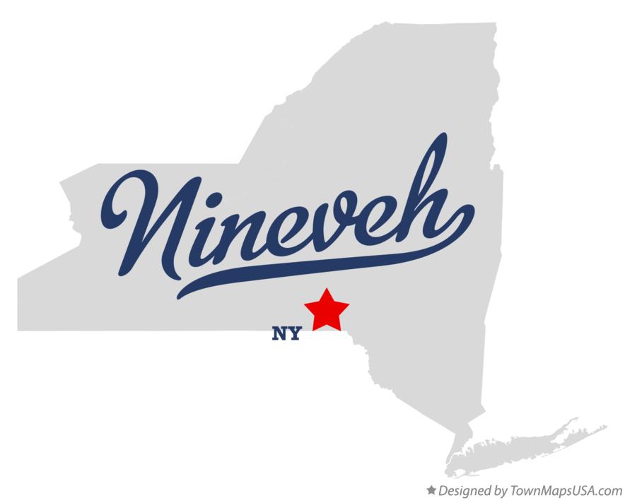 Map of Nineveh New York NY