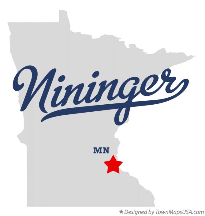 Map of Nininger Minnesota MN