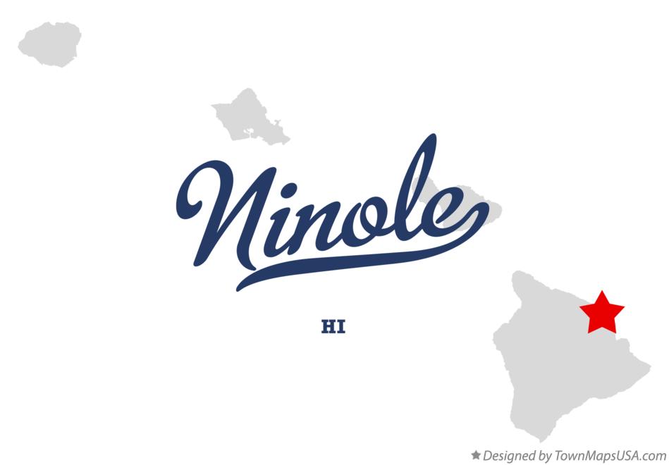 Map of Nīnole Hawaii HI