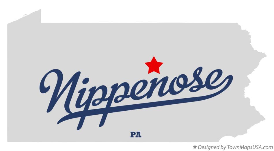 Map of Nippenose Pennsylvania PA